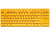 Ducky One3 Yellow TKL keyboard USB UK International