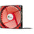 Inter-Tech L-12025 Computer case Fan 12 cm Black, Red