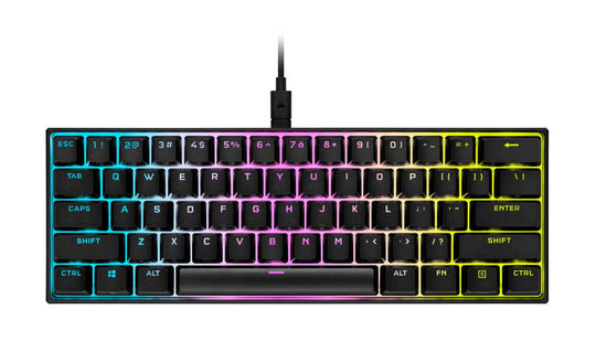 Corsair K65 RGB - USB Wired Gaming Keyboard - QWERTY UK English - Black