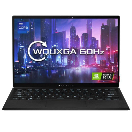 ASUS ROG Flow Z13 (2022) Intel Core I9 12900H، 16 جيجابايت رام 1 تيرابايت SSD RTX 3050 Ti + RTX 3080 Dock، شاشة 13.4 بوصة UHD 4K، لوحة مفاتيح باللغة الإنجليزية