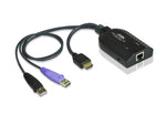 USB HDMI Virtual Media KVM Adapter with Smart Card Support