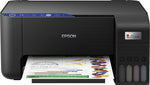 طابعة Epson Ecotank L3251 Home Ink Tank مقاس A4، ملونة، طابعة 3 في 1 مع اتصال تطبيق Wifi وSmartpanel، أسود، صغير الحجم