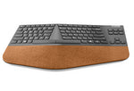 Lenovo Go Wireless Split keyboard, RF Wireless, German, Grey