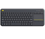 Logitech Wireless Touch K400 Plus keyboard RF Wireless Hebrew Black