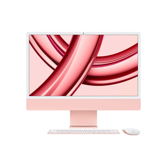 Apple iMac 24" All-in-One PC Apple M3 Apple GPU 10-core 8GB 512GB SSD 23.5" 4.5K Retina macOS - Pink