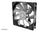 Akasa OTTO SF12 Computer case Fan 12 cm Black, Grey 1 pc(s)