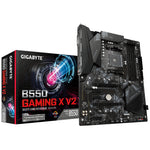 اللوحة الأم Gigabyte B550 Gaming X V2، معالج AMD B550، مقبس AM4، تدعم DDR4، نوع ATX