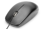 Digitus USB mouse with cable, 3 buttons, 1200 dpi