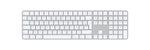 Apple Magic keyboard USB + Bluetooth AZERTY French Aluminium, White