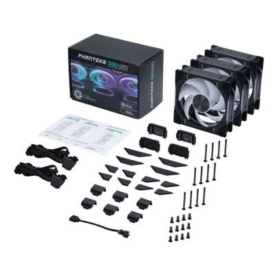 Phanteks D30-120 D-RGB Fan – 120mm PWM - Black (3-Pack)