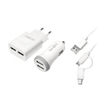 LogiLink PA0137 mobile device charger White Auto, Indoor