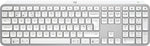 Logitech 920-011585 keyboard RF Wireless + Bluetooth QWERTY UK English Aluminium, White