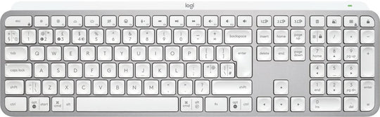 Logitech 920-011585 keyboard RF Wireless + Bluetooth QWERTY UK English Aluminium, White