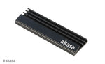 Akasa A-M2HS01-KT02 computer cooling system Solid-state drive Heatsink/Radiatior Black 1, 2