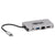 Tripp Lite U442-DOCK6-GY USB-C Dock, Dual Display - 4K HDMI, VGA, USB 3.x (5Gbps), USB-A/C Hub, GbE, 100W PD Charging