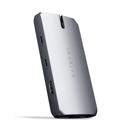 Satechi ST-UCMBAM notebook dock/port replicator USB 2.0 Type-C Black, Silver