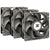 Inter-Tech 88887368 computer cooling system Computer case Fan 12 cm Black 3 pc(s)