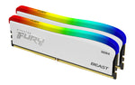 Kingston Technology, FURY, 32GB 3200MT/s DDR4, CL16 DIMM Kit of 2, PC/Server,288-pin DIMM, Beast White