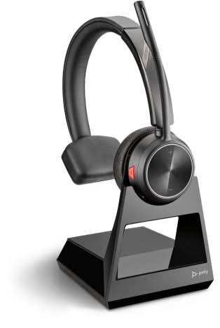 POLY 7210 - Wireless DECT Headset for Desk Phones - Black