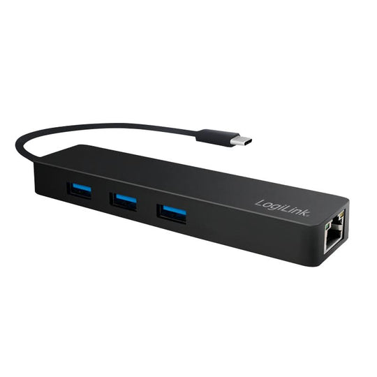 LogiLink UA0313 notebook dock/port replicator USB 3.2 Gen 1 (3.1 Gen 1) Type-C Black