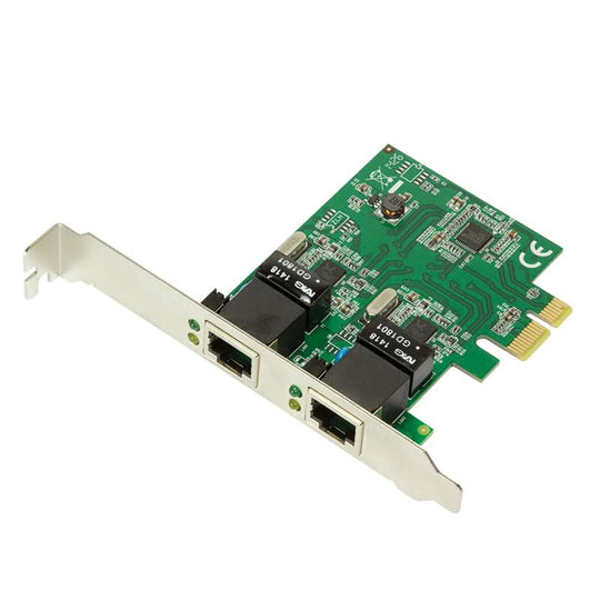 LogiLink PC0075 Dual-Port Gigabit PCIe Network Card - Realtek 8111F