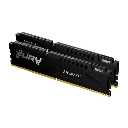 Kingston, FURY Beast, 32 GB 2 x 16 GB Kit of 2, 288-pin DIMM, DDR5, 5200 MHz, PC/Server Memory Module