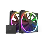 NZXT F140 RGB TWIN Computer case, Processor Fan 14 cm Black 2 pc(s)