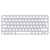 Apple Magic keyboard USB + Bluetooth QWERTY Ukrainian Aluminium, White