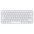 Apple Magic keyboard USB + Bluetooth Swiss Aluminium, White