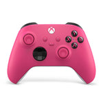 وحدة تحكم لاسلكية لجهاز Xbox من مايكروسوفت باللون الوردي بتقنية البلوتوث، يعمل كجهاز تحكم للألعاب بواجهة تحكم تناظرية / رقمية على منصات Xbox Series S, Android, Xbox Series X, iOS, PC